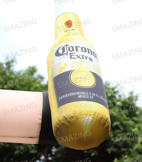 10ft Welcome Outdoor Inflatable Air Dancer Advertising Customized Color & Logo Built-In Fan Coffee Beer