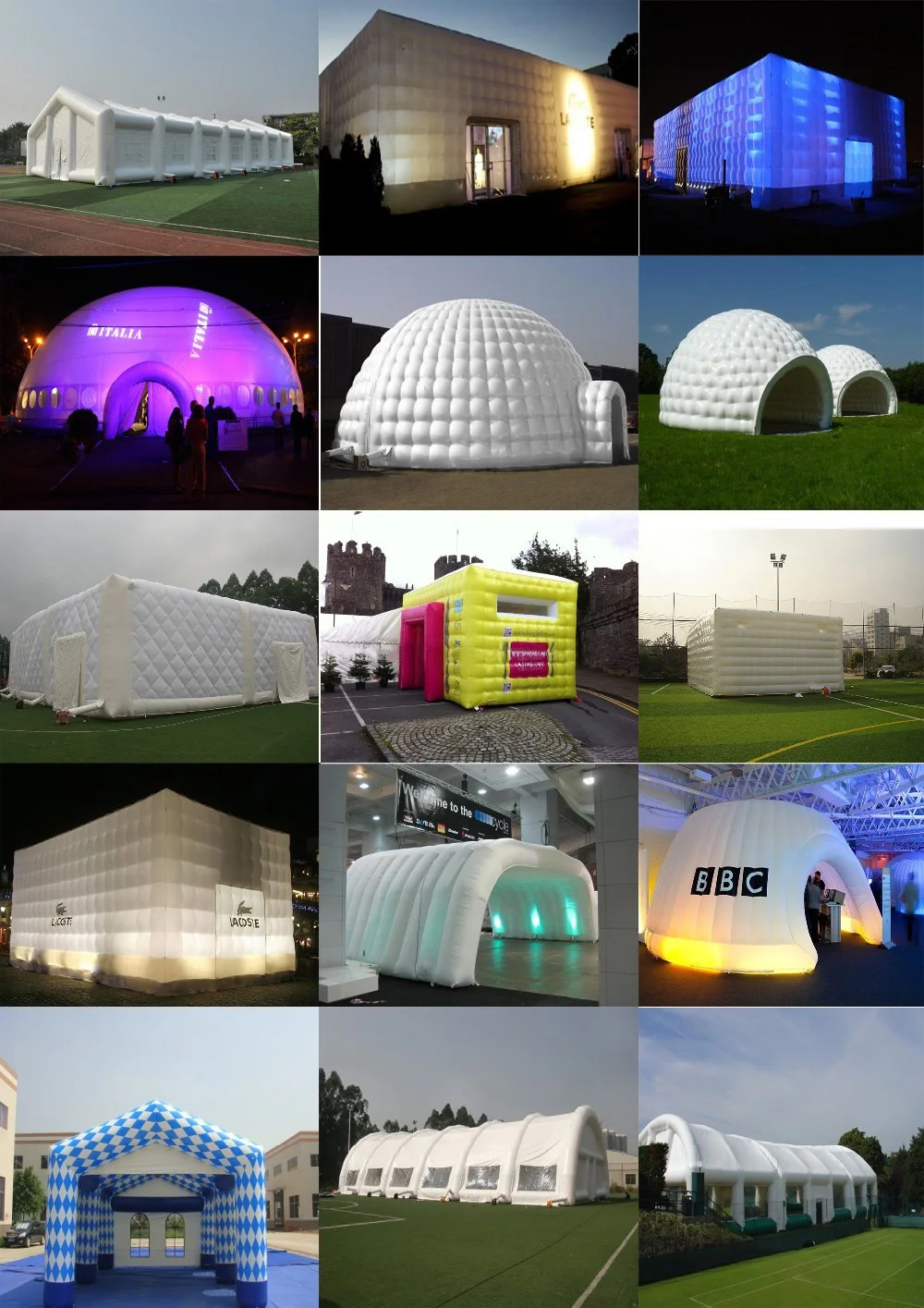 Party Photo Booth Large Wedding Led Light Lighted Inflatable Cube Tent ...