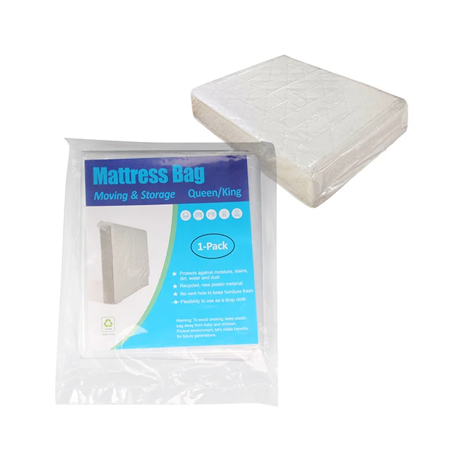 Heavy Duty Pe Clear Plastic Storage Bag Full Spring Plastic Mattress