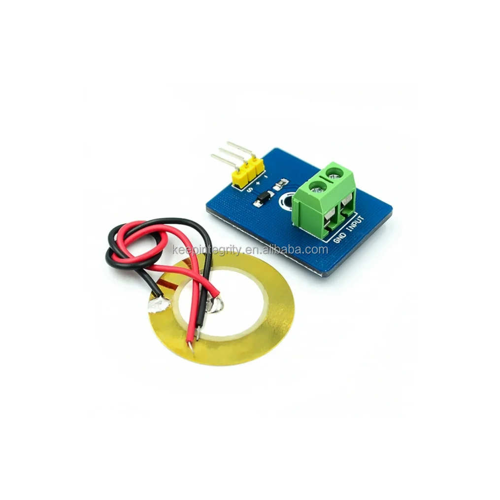 Simulated Piezoelectric Ceramic Vibration Sensor Piezoelectric Electronic Building Block Single Chip Module