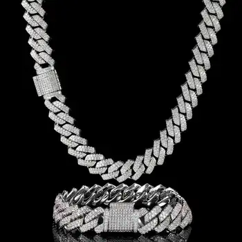 【JORDAN CRAIG】Iced Out Gold Chain - 13mm Iced Out Gold Bracelet - 13mm