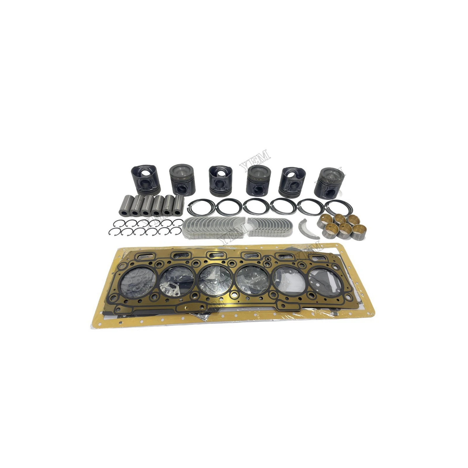 Repair Kit With Bearings Piston Rings Gaskets Suitable for Caterpillar C6.6 Genuine Engine Parts