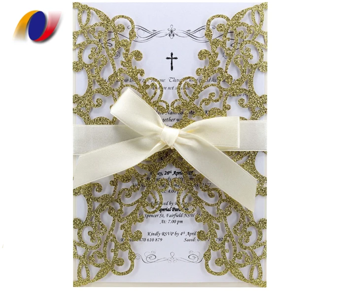 Gorgeous European Style Invitations Hollow Out Exquisite Wedding Invitations Holiday Greeting Card Offset Printing PDF AI CDR ID supplier