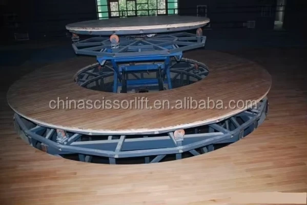 Fully Customized Fixed Tape Rational Scaffolding Scissor Hydraulic Stage Lift Concert Stage Rotating Table Lift