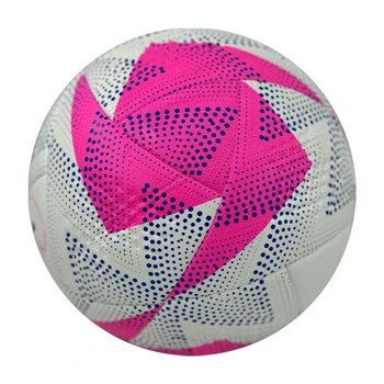 High-end Football Custom Print Outdoor Football Soccer Ball Size 5 Synthetic Pu Laminated Official Size Shiny Color