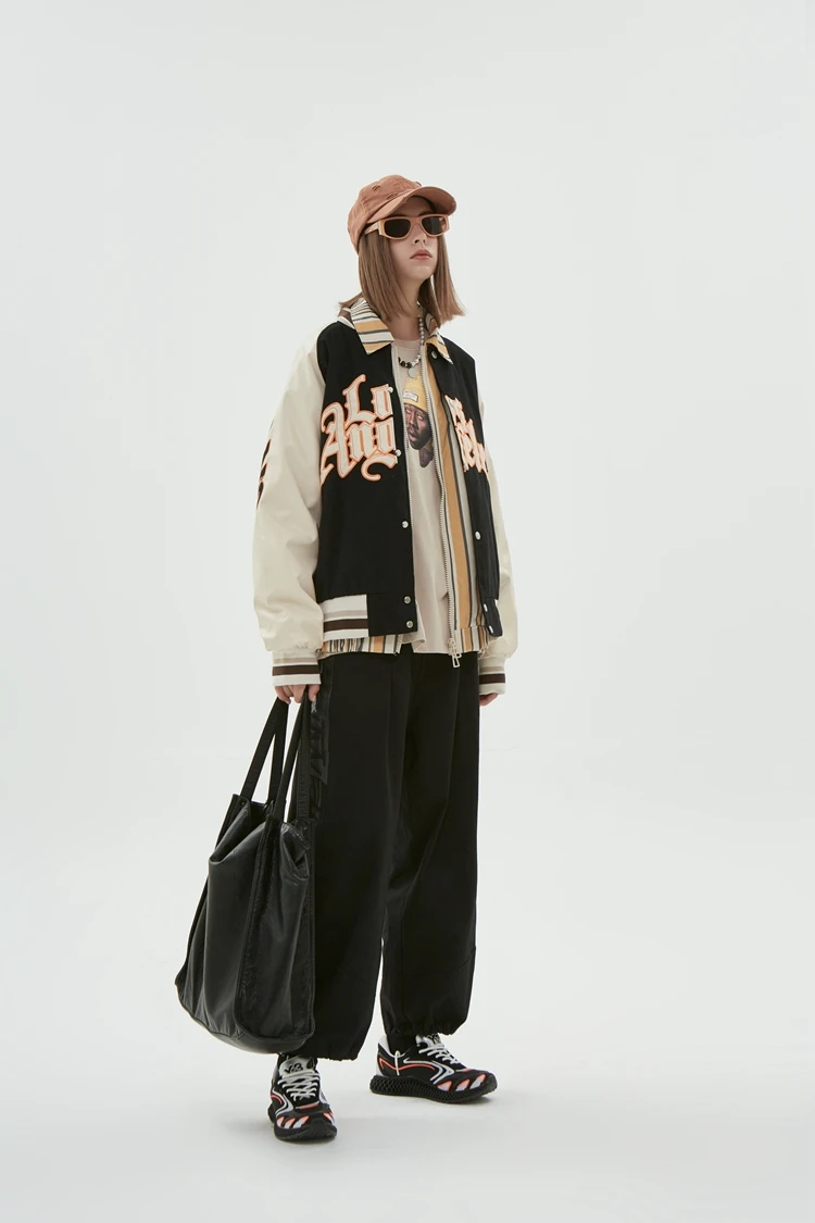 Men's Baseball Uniform Jacket Long-sleeved Embroidered Autumn_voghion.com
