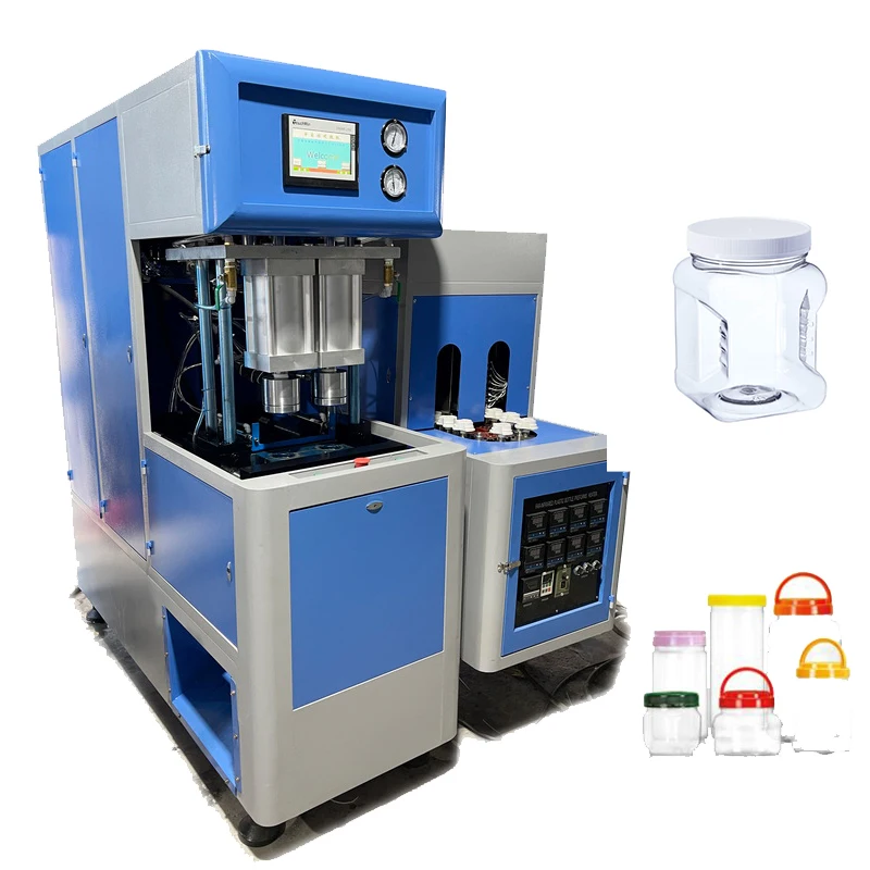 MS-5L2 Semi Automatic 2cavity Jar PET Plastic Bottle Making Machine