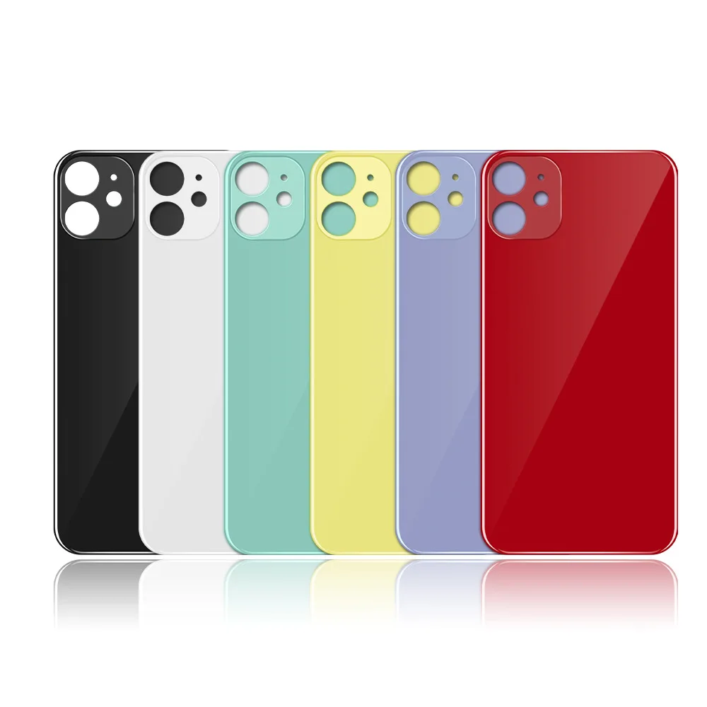 For iPhone 11 11Pro 11 Pro Max Original OEM Big Camera Hole Rear Back Glass Cover Housing Replacement with Logo CE Mark