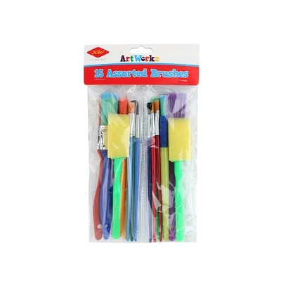 candy color paint brush set in