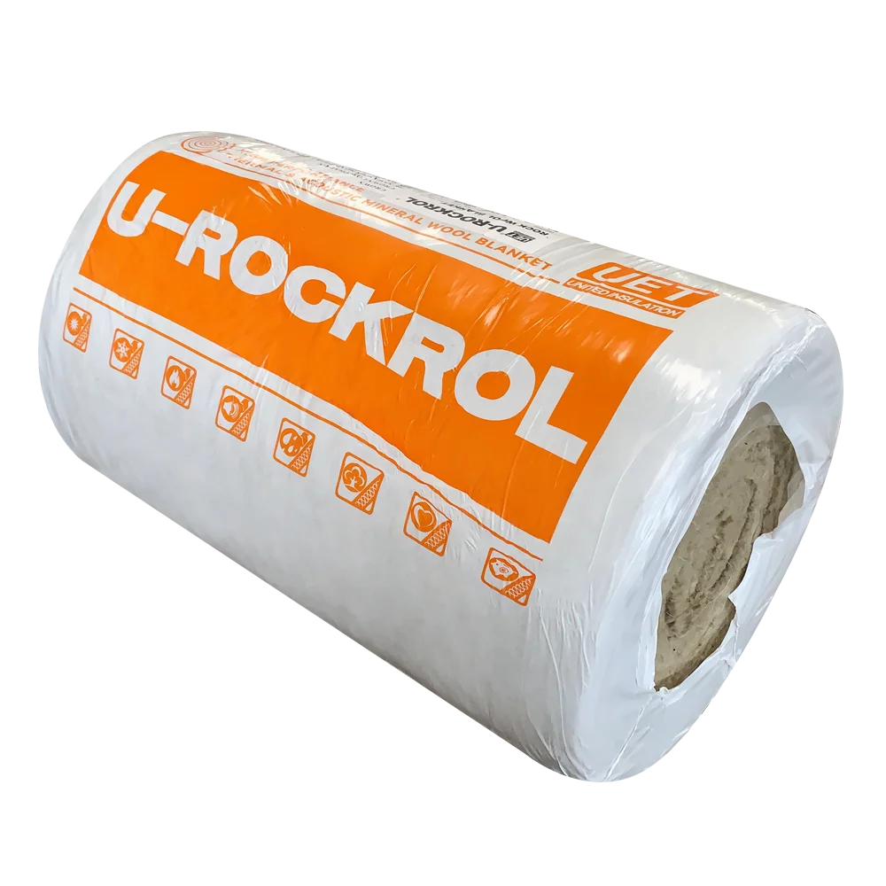 Cheap Price Thermal Insulation 60kg/m3 80kg/m3 100kg/m3  50mm 75mm 100mm Mineral Wool Rock Wool Insulation Blanket Felt Roll