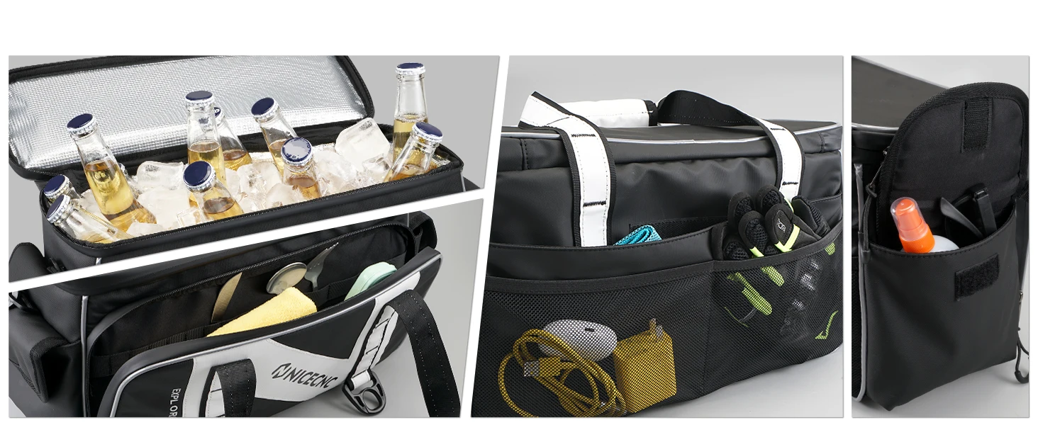 Nicecnc Motorcycle Hard Saddlebag Cooler Insulated Leakproof Saddle Bag