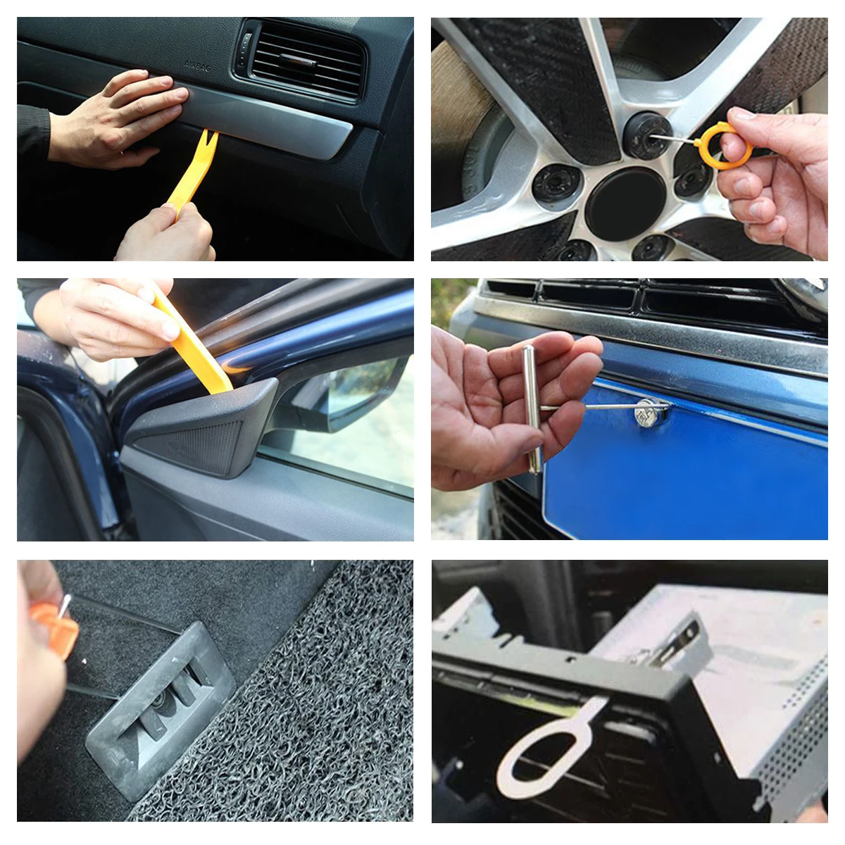 Long Reach Grabber Stainless Steel 24pcs Car Door Lockout Kit Auto