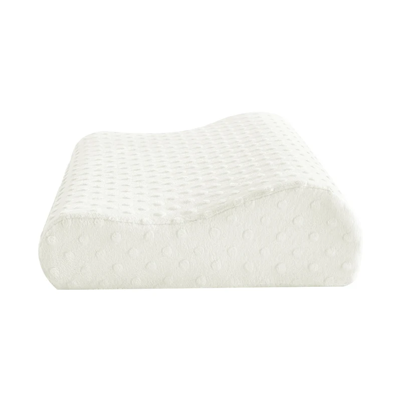 Breathable Cervical Orthopedic Memory Foam Pillow Bamboo Fiber Cover Marine Pattern Neck Pain Relief Contour Design 60x40x12CM