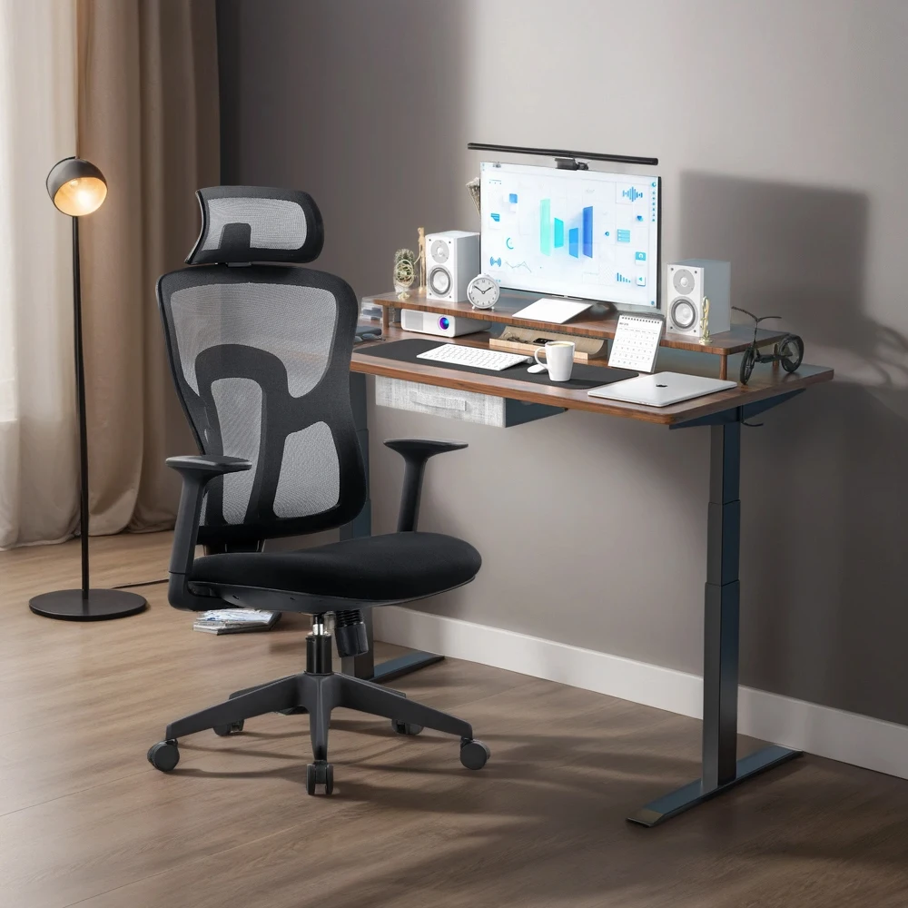 China Customizable Adjustable Armrest Spine Suitable Staff Work Writing Swivel Cheap Ergonomic Office Chair With Lumbar Support