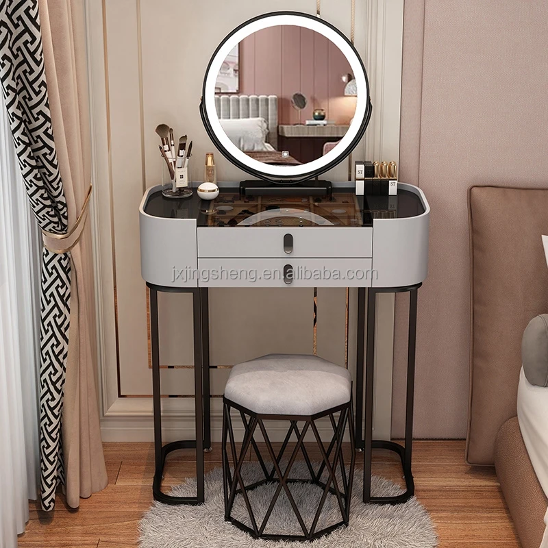Wooden Vanity dressing table design 2022 with light