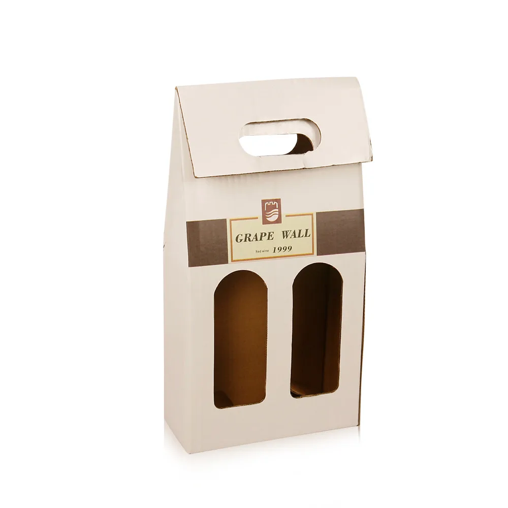Forest Packing 2er-Pack Karton Flaschenträger Weinglas Umweltfreundliche Box mit Griff Individueller Aufdruck| Alibaba.com