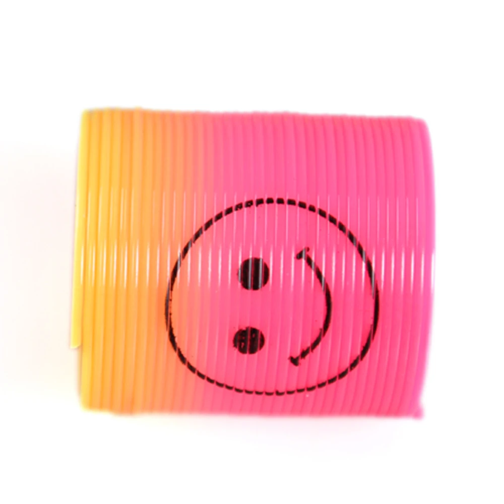 Small Size Compression Plastic Magic Spring Circle Classic Circles Rain Bow Circle Toys for Children