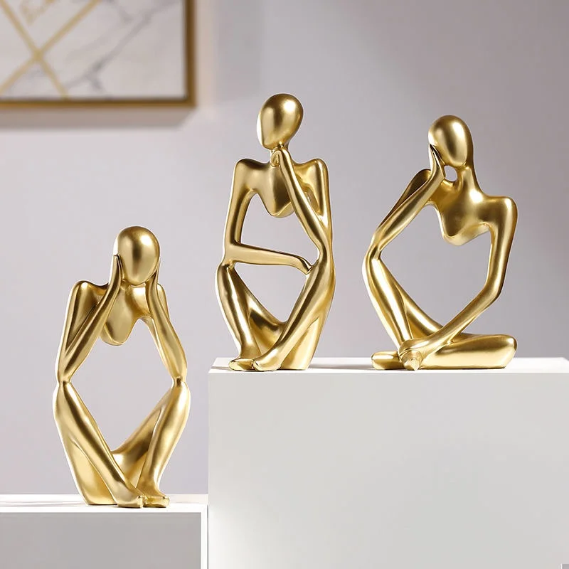 Abstract Face Mask Art Statue - Resin Home Decor Ornament