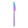 Coltello principale arcobaleno con manico quadrato