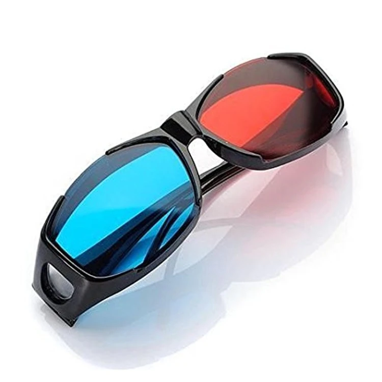 PRECORN 3D-Clipbril Rood/Blauw – Set Van 2 Voor Brildragers – Perfect Voor 3D-TV, PC-Games, Films En Projecties – Anaglyph Bril