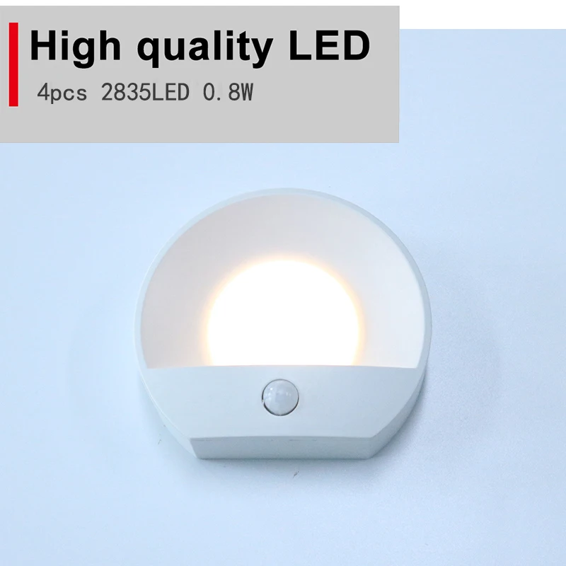 Children Kids Baby Mini Wall Lights Toilet Custom White Rechargeable Sensor Control Auto Motion Activated Lamp Led Night Light supplier