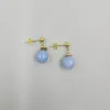 Aquamarine Chalcedony Earring