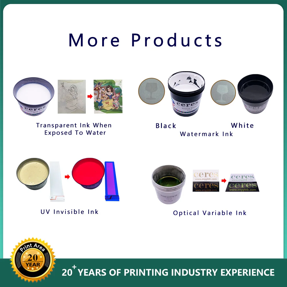 Hot Sale UV Screen Printing Scratch Off Ink with Coated Paper Gold Silver Color