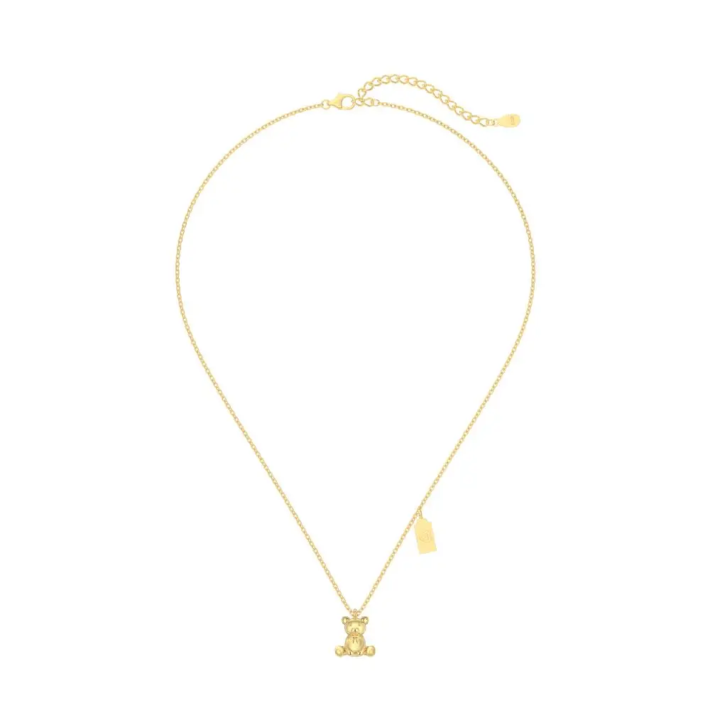 KAKODIY Fashion Luxury Fashion 925 Sterling Silver Jewelry 18K Gold Plated Pendant Bear Necklace detail 2