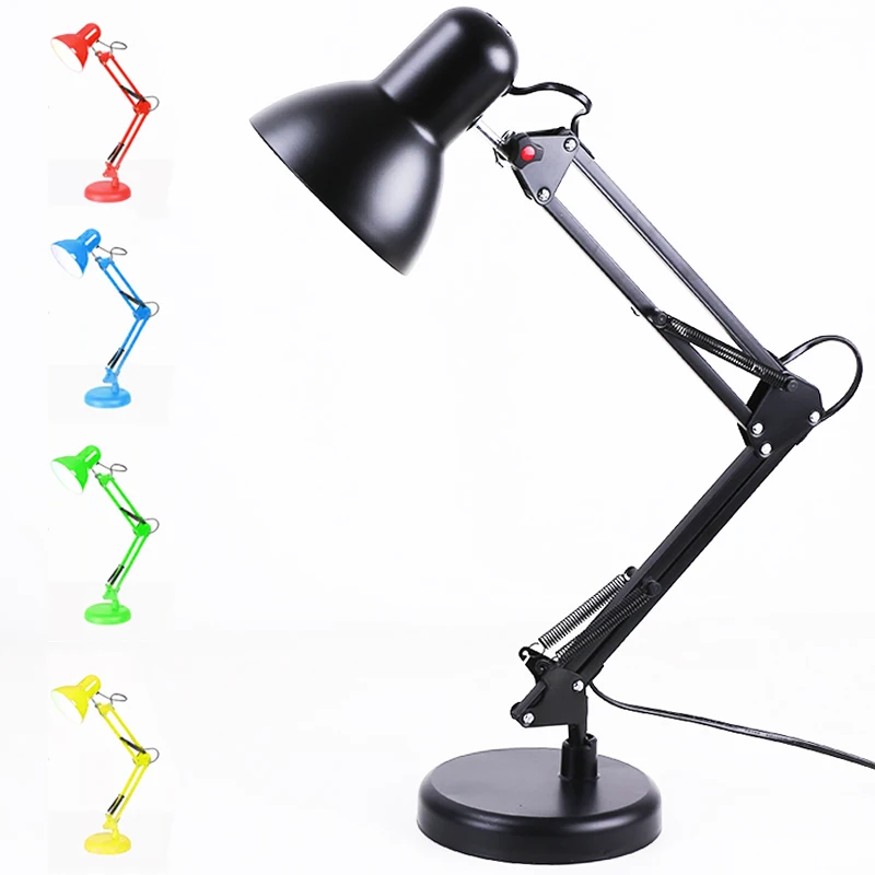 Classical Study Office Table Lamp With  Adjustable  Angle  Desk Lamp of Industrial Style Metal Table Lamp