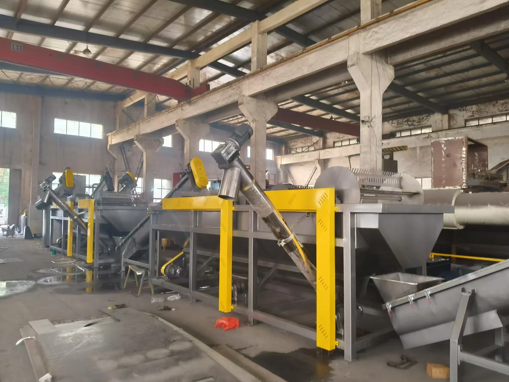 Fosita Automatic LDPE Plastic Film Recycling Machine Big PE Film Liner with Dewatering Equipment and Core Motor Component