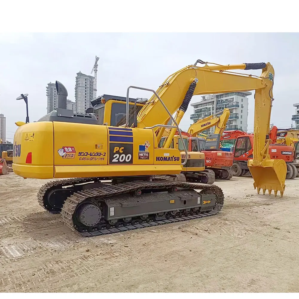 Japan 20 Ton Komatsu PC200-7 Hydraulic Crawler Excavator for Tanzania