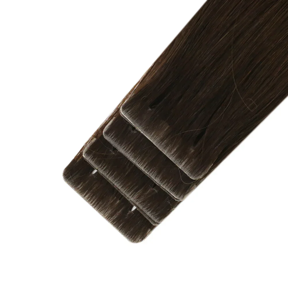 LaaVoo Virgin Injected Tape in Hair Extensions 100% Real Brazilian Hair 5Pcs&20Pcs Pure Color_voghion.com