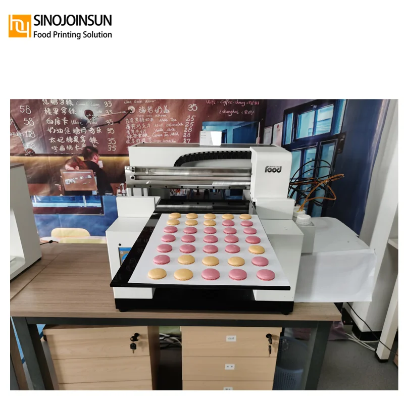 A3 + 食品プリンターマカロンケーキシュガーペーパー印刷用ダブル4色