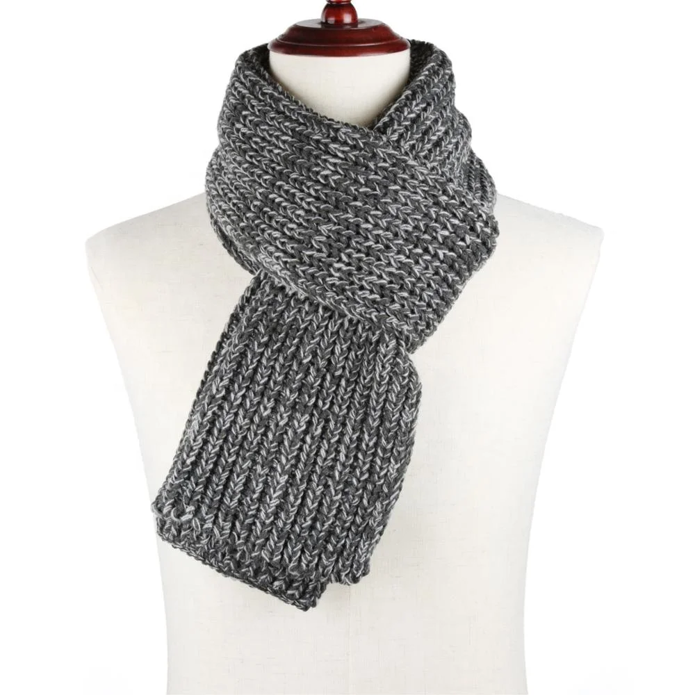 Man Fashion Viscose Cotton Polyester Rayon Crinkle Scarf Knitting