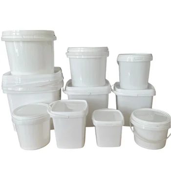 Factory supply Round Bucket 1 Liter Food Container Yogurt Packing Plastic Pail