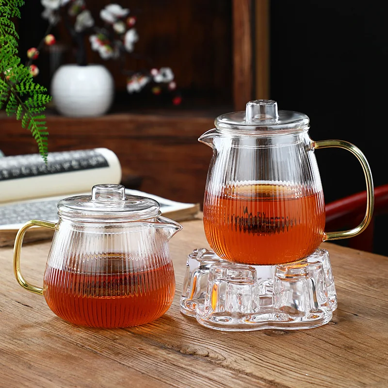 Borosilicate Glass Eco Friendly Tea Kettle 600ML High Borosilicate