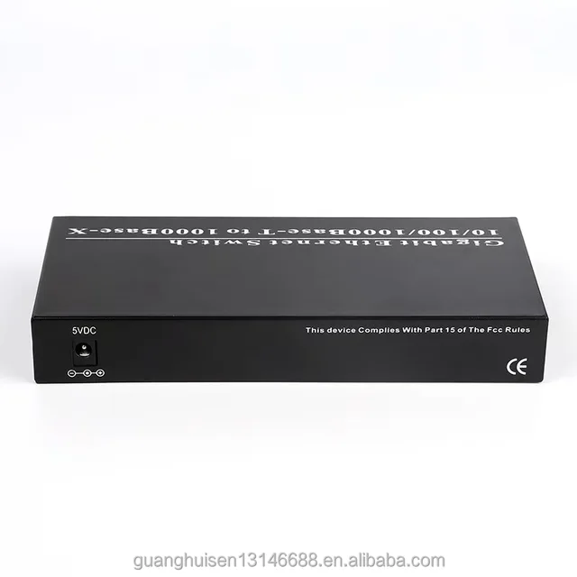 Jue Hong Gigabit Ethernet Switch 2 Fiber 8 RJ45 Media Converter with 10/100/1000 Transceiver Port Fiber Optic Equipment