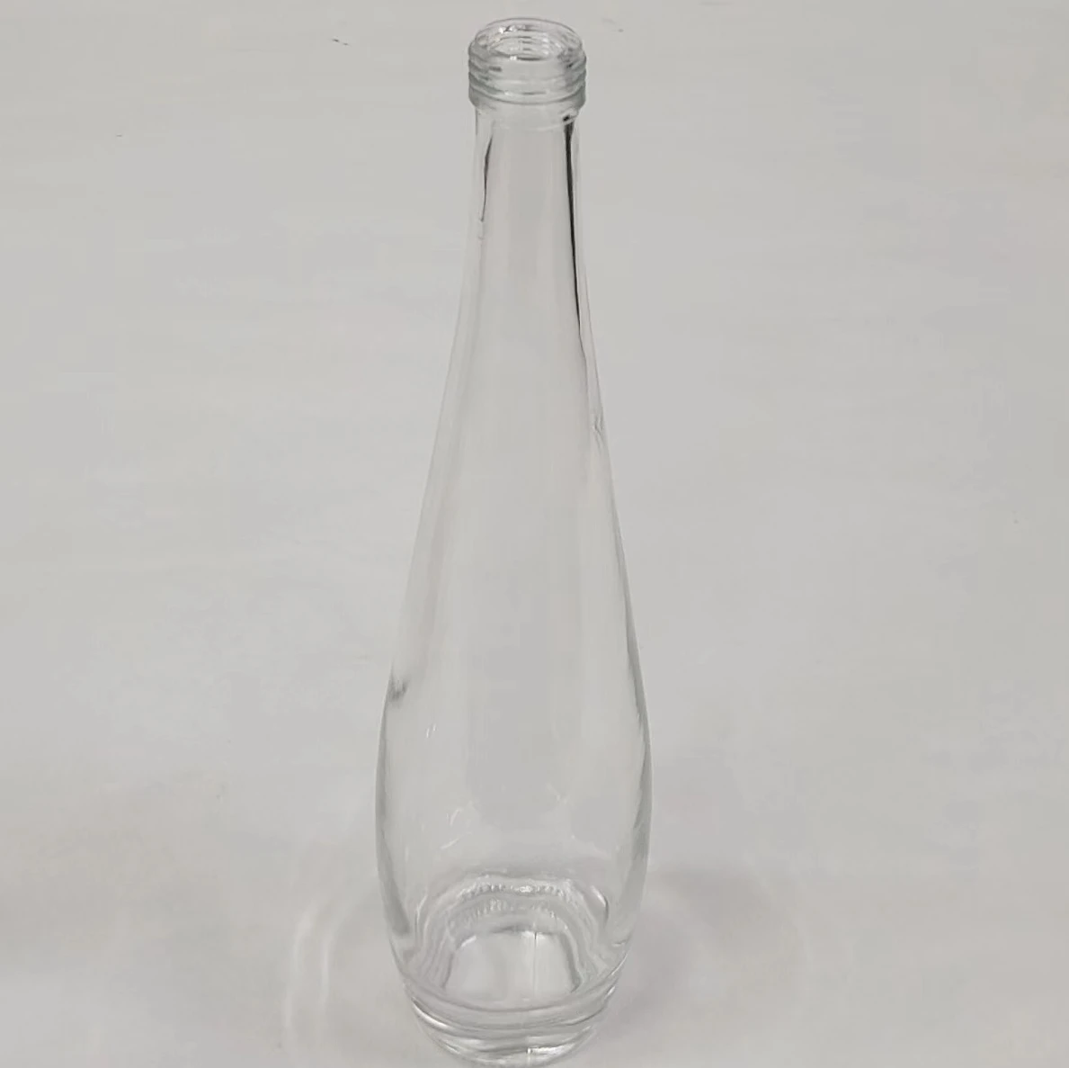 500ml Custom Logo Silk Print Glass Water Bottle Transparent Luxury Juice Mineral Water Glass Bottle