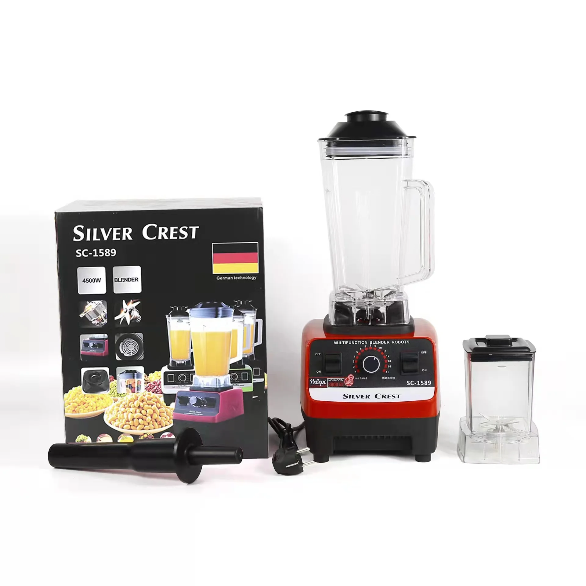 Silver Crest 2 in 1 4500W Big Powerful Smoothies Blender-Commercial Blend