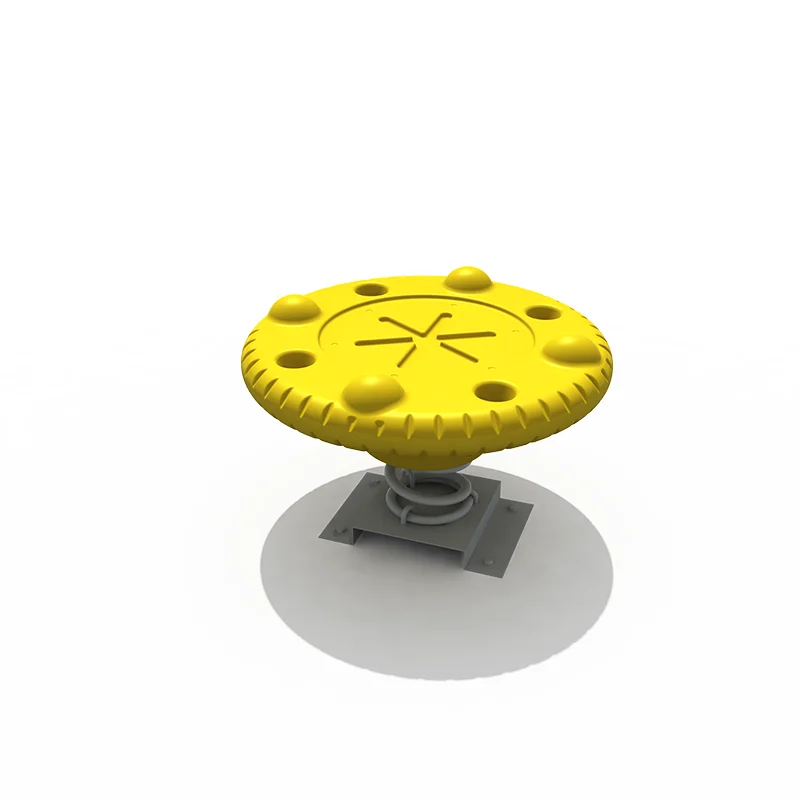 High-quality Children's Mini Spring Seat Outdoor Playground Plastic Seesaw Customizable plum Blossom Pile