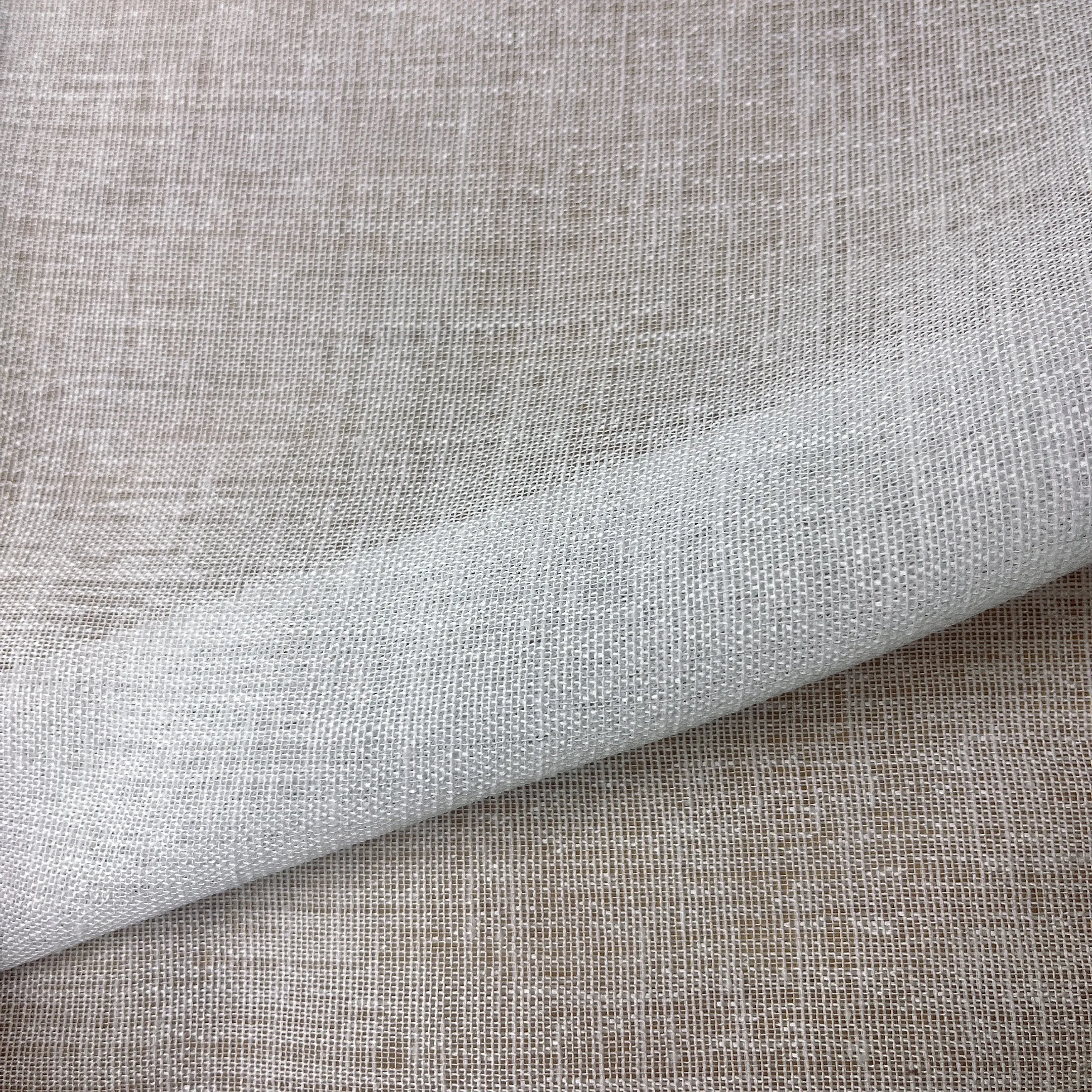 CC-274 Voile Linen Fabric Linen Curtain Fabric Linen Polyester Fabrics for Curtain for the Living Room