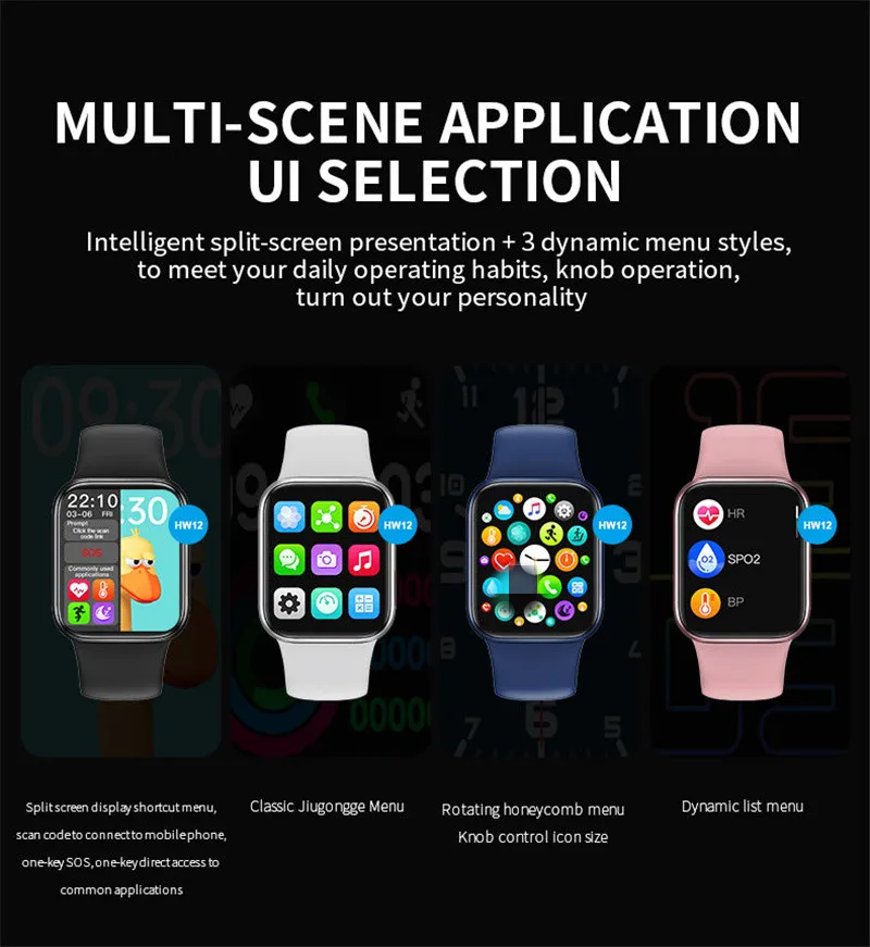 Hw12 Jam Tangan Pintar Hd Seri Ips 6 \