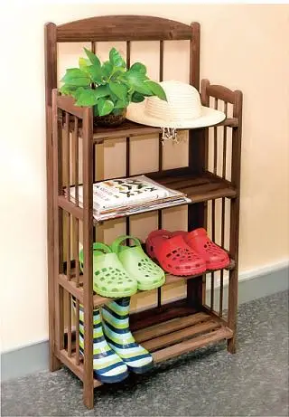 折りたたみ式木製マガジンラック 3段 ナチュラル　YCAMI　イカミ 折りたたみ式木製マガジンラック 3段 ナチュラル YCAMI イカミ