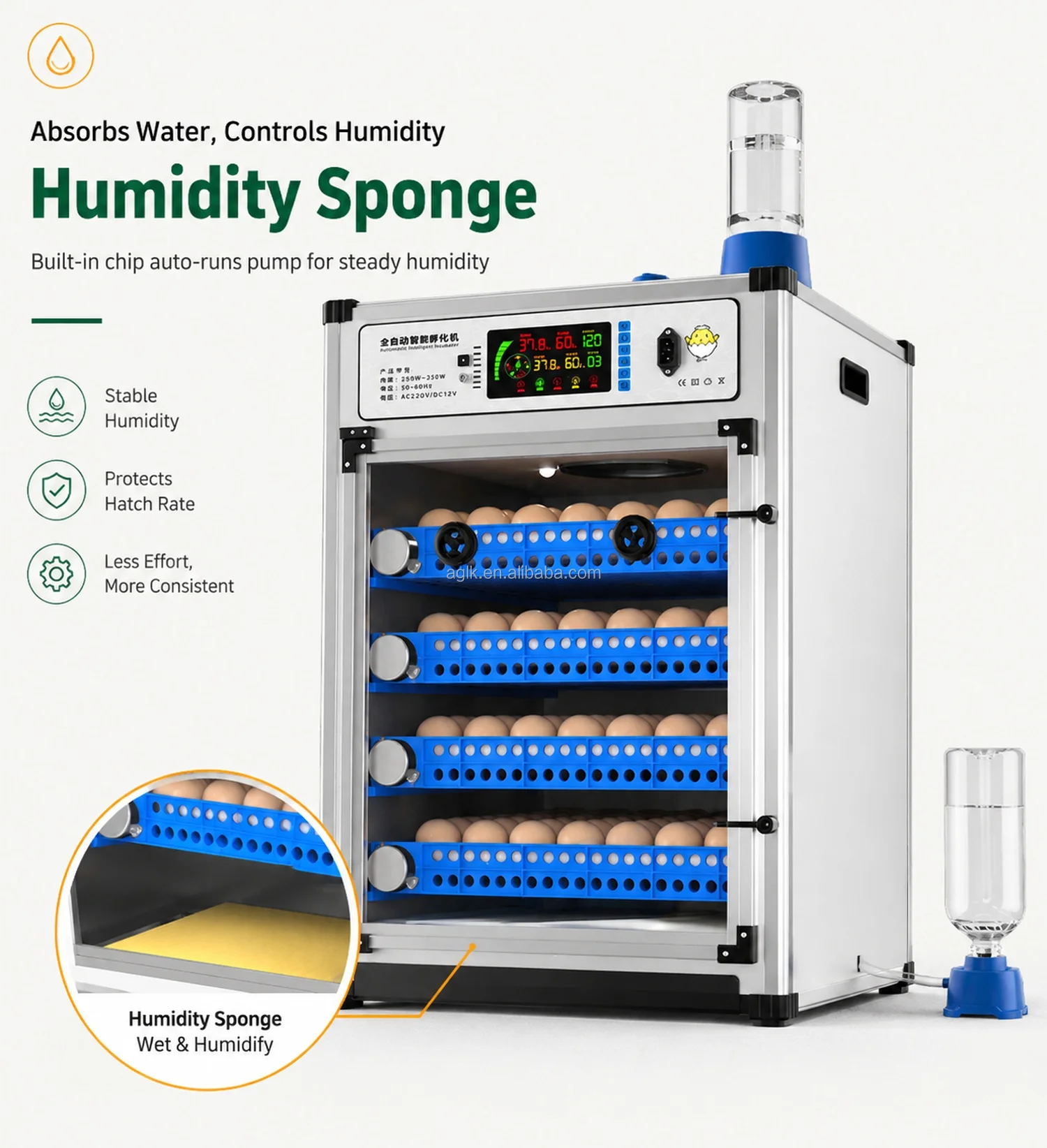 Goose & Ostrich Egg Incubator 70–420