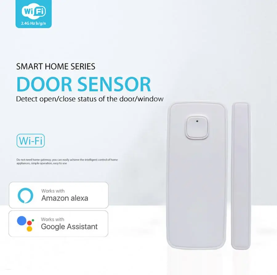 Pack De 4 Sensores WiFi Para Puertas Y Ventanas – Sin Hub, Compatible Con Alexa Y Google Assistant