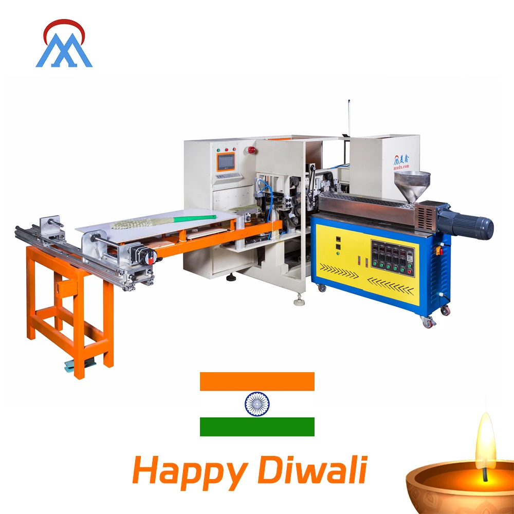 Meixin Automatic Indian No Dust Broom Making Machine and Phool Jhadu Broom Machine for Diwali