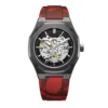 red silicone strap with black case