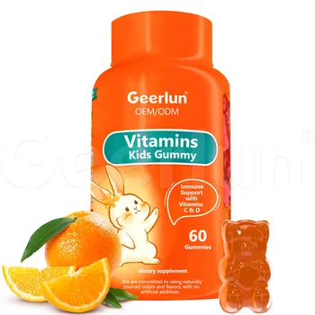 OEM Private Label Natural Multivitamin Gummies Boost Immunity with Vitamin C D Custom Gummy Candy