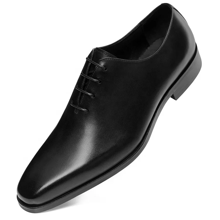 Wholesale Black Men's Italian Leather Dress Shoes Classic Oxford
