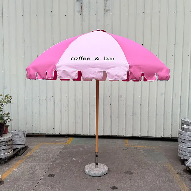 Modern Customizable Semi-Circular Pagoda Umbrella Outdoor Furniture for Garden Beach Restaurant Hotel Use for Sunshade